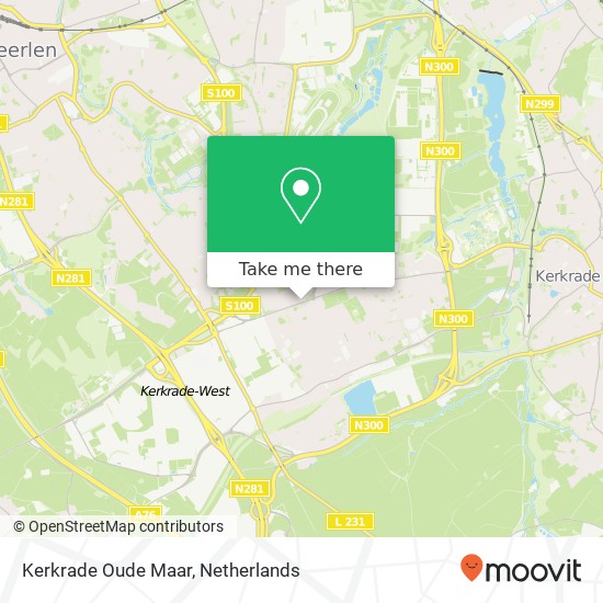 Kerkrade Oude Maar kaart