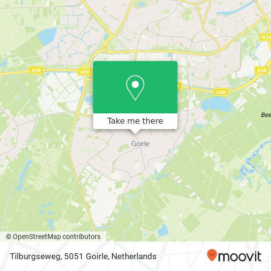 Tilburgseweg, 5051 Goirle kaart