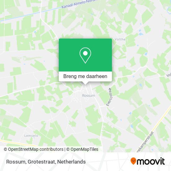 Rossum, Grotestraat kaart