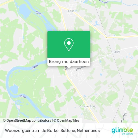 Woonzorgcentrum de Borkel Sutfene kaart