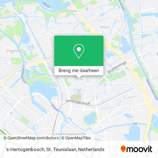 's-Hertogenbosch, St. Teunislaan kaart