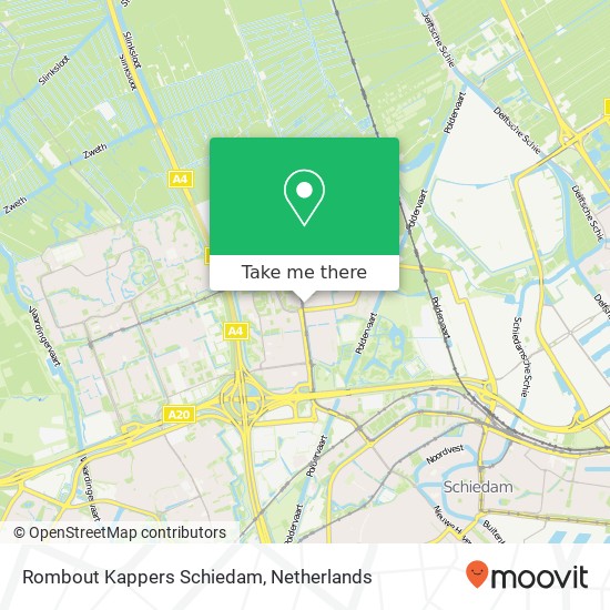 Rombout Kappers Schiedam, Hof van Spaland 43 kaart