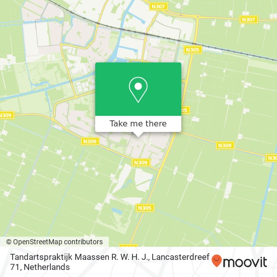 Tandartspraktijk Maassen R. W. H. J., Lancasterdreef 71 kaart