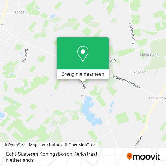 Echt-Susteren Koningsbosch Kerkstraat kaart