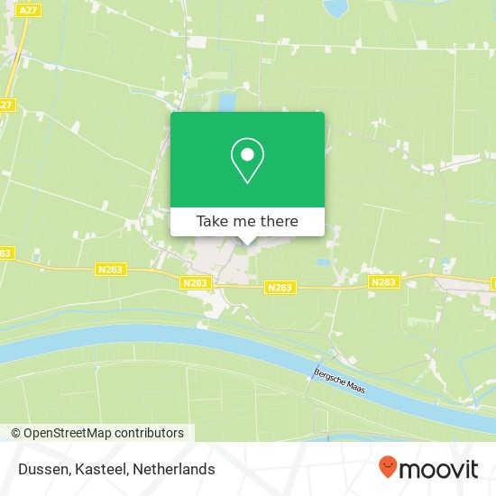 Dussen, Kasteel kaart