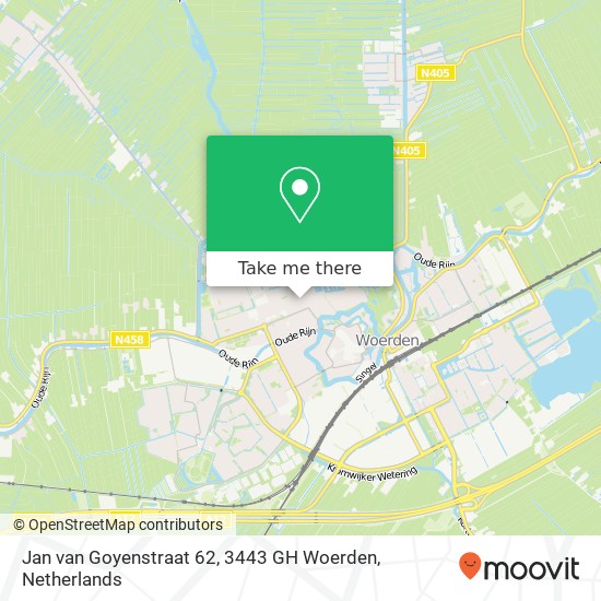 Jan van Goyenstraat 62, 3443 GH Woerden kaart