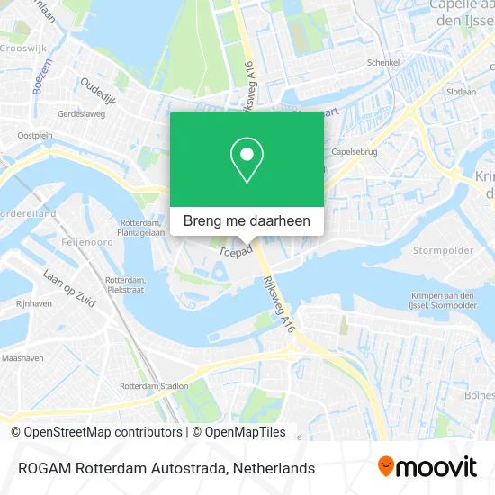 ROGAM Rotterdam Autostrada kaart