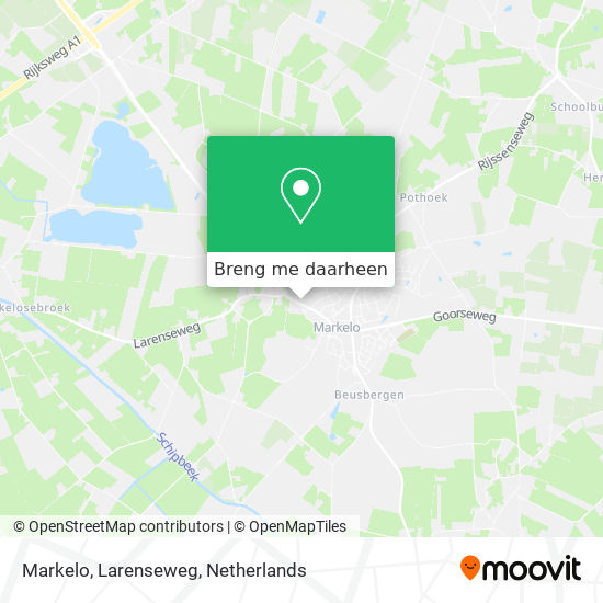 Markelo, Larenseweg kaart