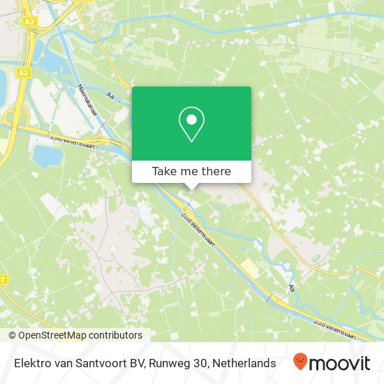 Elektro van Santvoort BV, Runweg 30 kaart