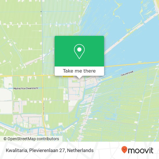 Kwalitaria, Plevierenlaan 27 kaart
