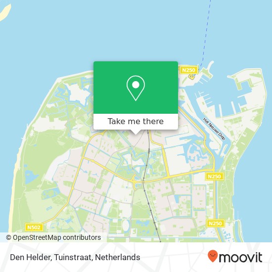 Den Helder, Tuinstraat kaart