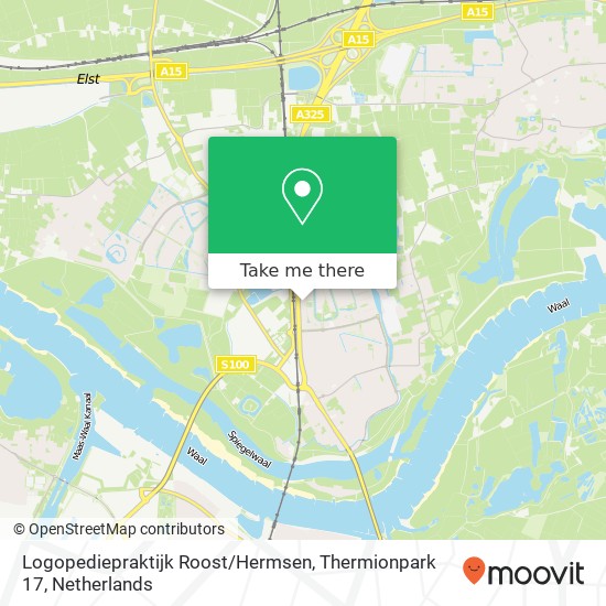 Logopediepraktijk Roost / Hermsen, Thermionpark 17 kaart