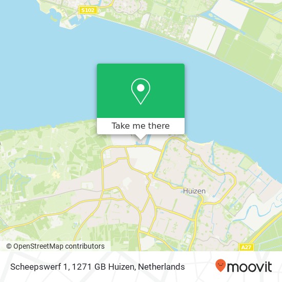 Scheepswerf 1, 1271 GB Huizen kaart