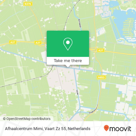 Afhaalcentrum Mimi, Vaart Zz 55 kaart