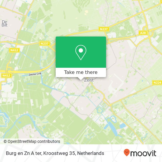 Burg en Zn A ter, Kroostweg 35 kaart