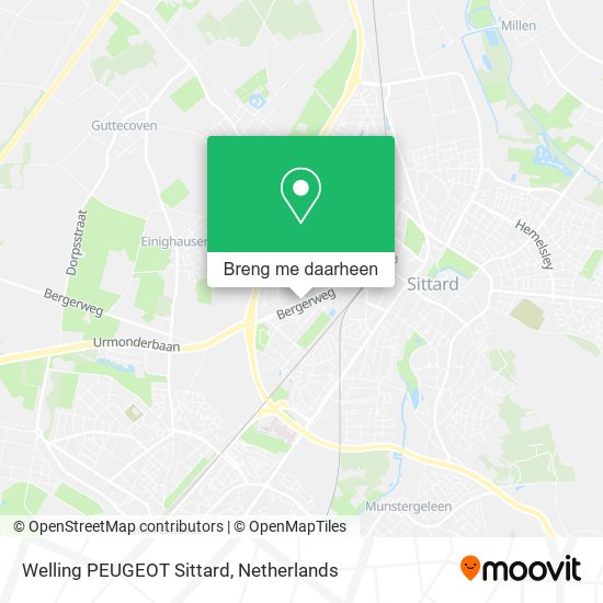 Welling PEUGEOT Sittard kaart