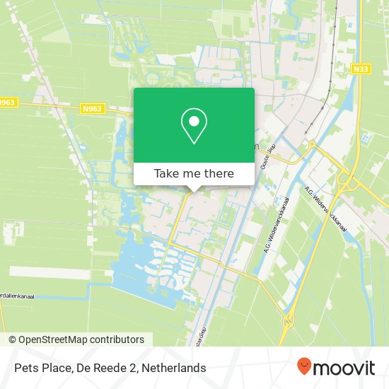 Pets Place, De Reede 2 kaart