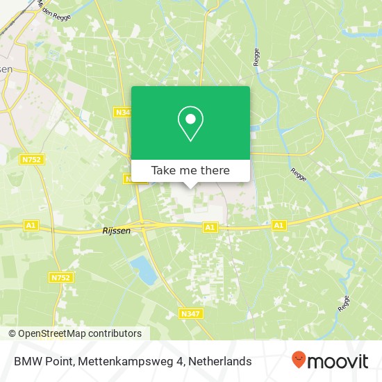 BMW Point, Mettenkampsweg 4 kaart