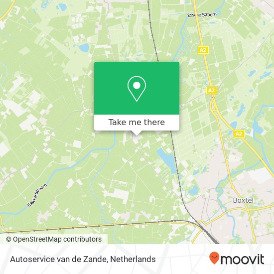 Autoservice van de Zande kaart