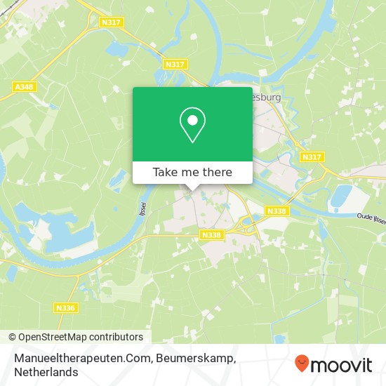 Manueeltherapeuten.Com, Beumerskamp kaart