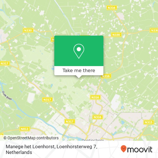 Manege het Loenhorst, Loenhorsterweg 7 kaart