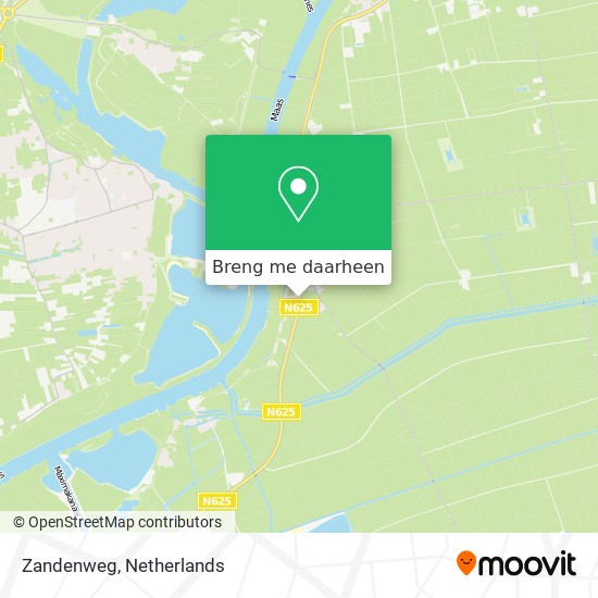 Zandenweg kaart