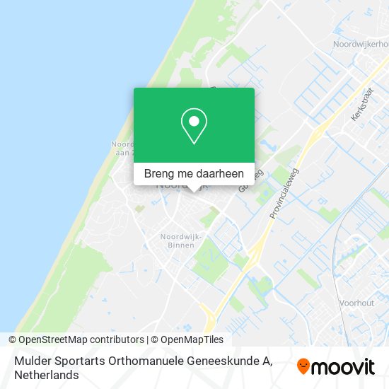 Mulder Sportarts Orthomanuele Geneeskunde A kaart