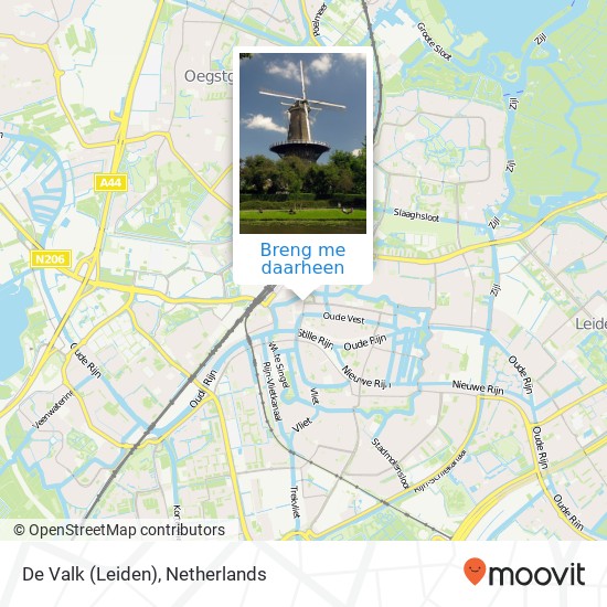 De Valk (Leiden) kaart