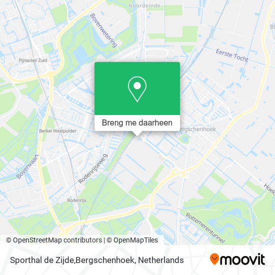 Sporthal de Zijde,Bergschenhoek kaart