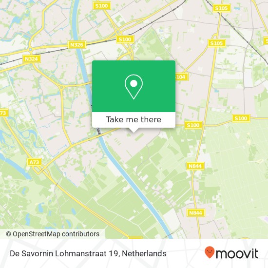 De Savornin Lohmanstraat 19, 6535 SW Nijmegen kaart