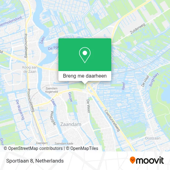 Sportlaan 8 kaart