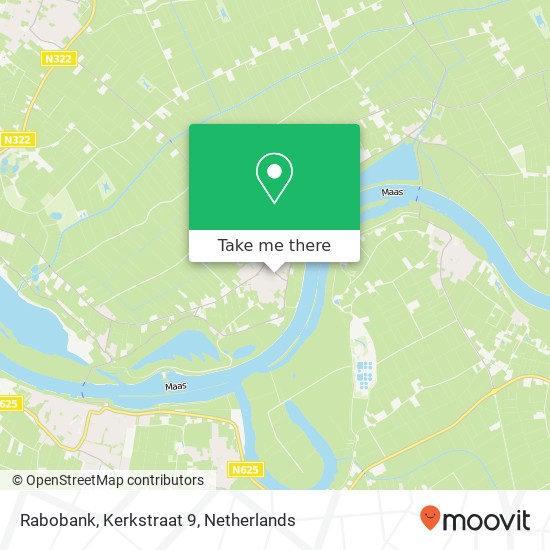 Rabobank, Kerkstraat 9 kaart