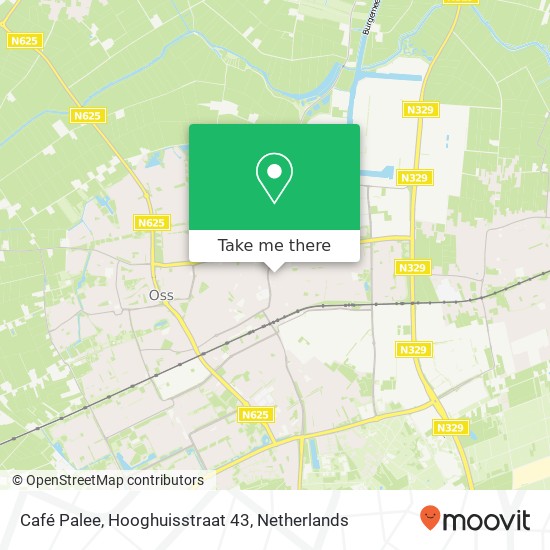 Café Palee, Hooghuisstraat 43 kaart