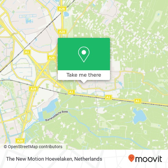 The New Motion Hoevelaken kaart