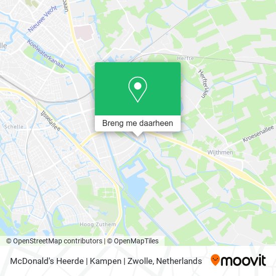 McDonald's Heerde | Kampen | Zwolle kaart