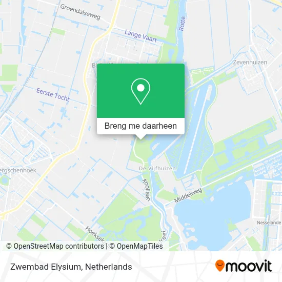 Zwembad Elysium kaart