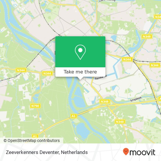 Zeeverkenners Deventer, Gashavenkade kaart