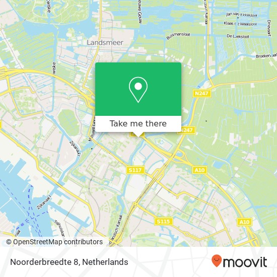 Noorderbreedte 8, 1034 PG Amsterdam kaart