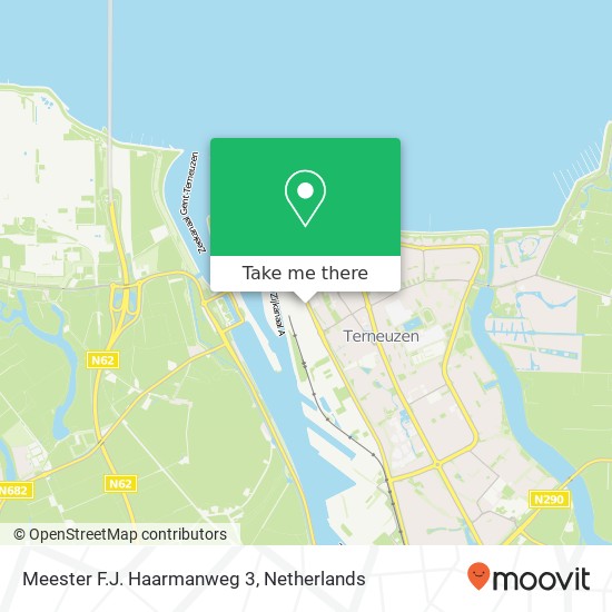 Meester F.J. Haarmanweg 3, 4538 AM Terneuzen kaart