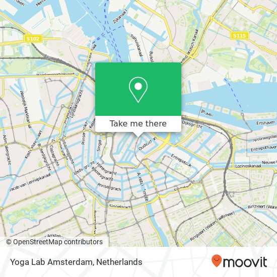 Yoga Lab Amsterdam, Koningsstraat 36 kaart