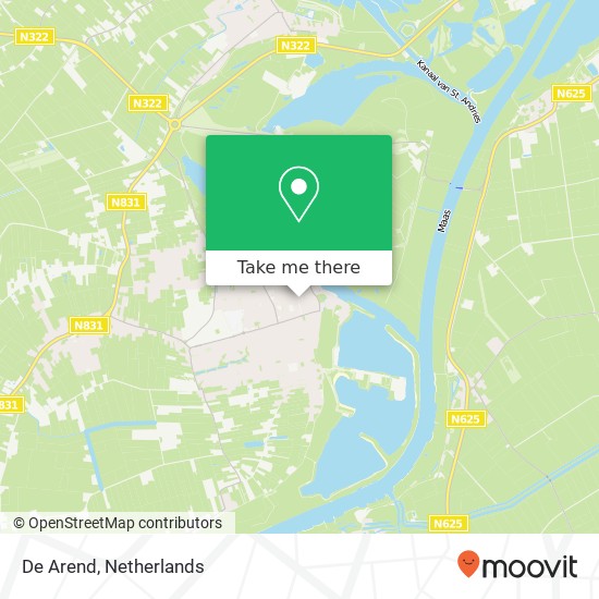 De Arend, Nieuwstraat 3 kaart