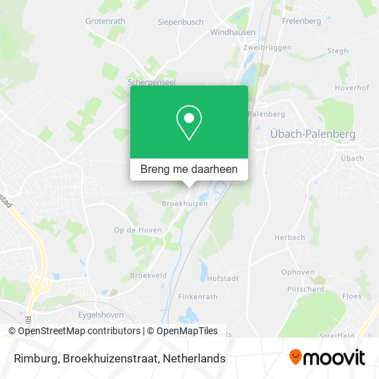 Rimburg, Broekhuizenstraat kaart