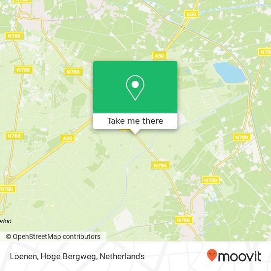 Loenen, Hoge Bergweg kaart