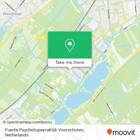 Fuente Psychologiepraktijk Voorschoten, Rouwkooplaan 5 kaart