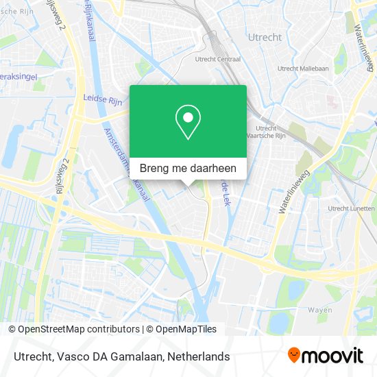 Utrecht, Vasco DA Gamalaan kaart