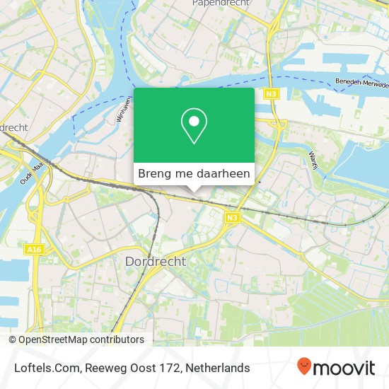 Loftels.Com, Reeweg Oost 172 kaart