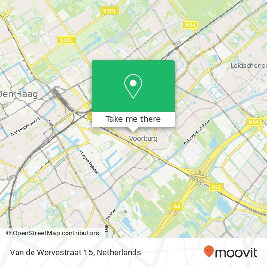 Van de Wervestraat 15, 2274 VE Voorburg kaart