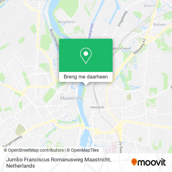 Jumbo Franciscus Romanusweg Maastricht kaart