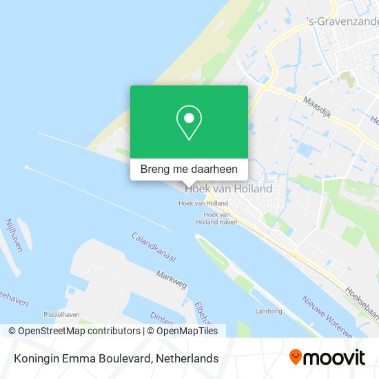 Koningin Emma Boulevard kaart