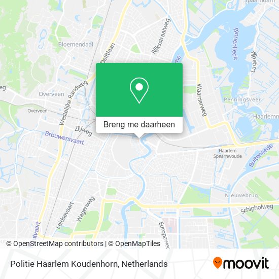 Politie Haarlem Koudenhorn kaart
